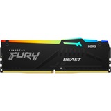 Kingston FURY Beast 32GB DDR5 SDRAM Memory Module - For Motherboard, Desktop PC - 32 GB (1 x 32GB) - DDR5-5600/PC5-44800 DDR5 SDRAM - 5600 MHz Dual-rank Memory - CL40 - 1.25 V - Retail - Non-ECC - Unbuffered - 288-pin - DIMM - Lifetime Warranty