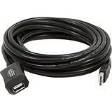 Monoprice USB Data Transfer Cable - 16 ft USB Data Transfer Cable for Gaming Console - First End: 1 x USB 2.0 Type A - Male - Second End: 1 x USB 2.0 Type A - Female - Extension Cable