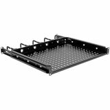 Eaton Tripp Lite Series SmartRack Cantilevered Steel Rack Shelf - 1U, Vented, Integrated Cable Rings, 14.2 in. Deep, Holds up to 50 lbs (22.2 kgs)