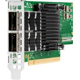 HPE 100Gigabit Ethernet Card - PCI Express 3.0 x16 - 100 Gbit/s Data Transfer Rate - 2 Port(s) - Optical Fiber - 100GBase-X - QSFP56 - Standup