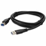 AddOn 10ft USB A 3.0 Male to USB B 3.0 Male Black Cable