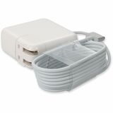 AddOn Apple Computer® G6HH Compatible 45W 14.85V at 3.05A Black MagSafe 2 Laptop Power Adapter and Cable