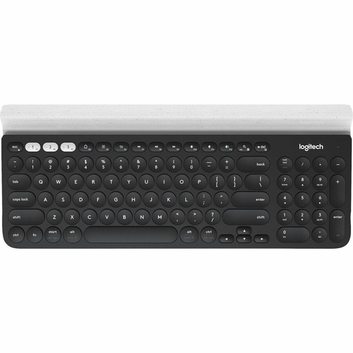 Logitech K780 Multi-Device Wireless Keyboard for Windows, Wireless 2.4GHz, Bluetooth, Smartphone and Tablet Cradle