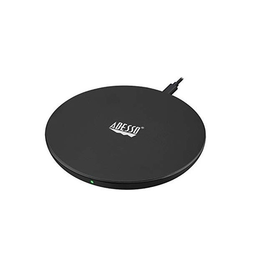 [17ChargingDisc] Adesso mobile device charger Universal Black USB Wireless charging Fast charging Indoor