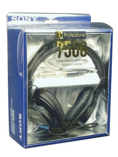 [29Sony-MDR7506] Sony Professional Large Diaphragm Headphones