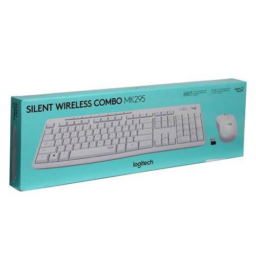 [12LogMK295-WHT] Logitech keyboard Mouse included Universal RF Wireless White