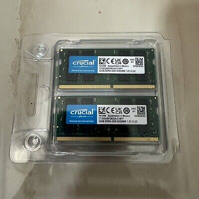 [15CrucialCT2K32G4SFD832A] Crucial memory module 64 GB 2 x 32 GB DDR4 3200 MHz