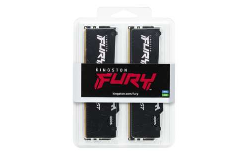 [15-16GBDDR5-6000-32KitFury] Kingston Technology FURY Beast 32GB 6000MT/s DDR5 CL30 DIMM (Kit of 2) RGB EXPO