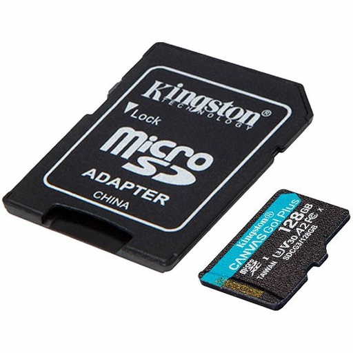 [05KNGMicSDwAdap-128GB] Kingston Technology Canvas Go! Plus 128GB microSDXC Canvas Go Plus 170R A2 U3 V30 Card + ADP