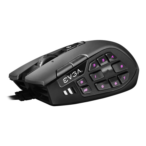 [16EVGA-15-MMO-KR] EVGA X15 MMO mouse Gaming Right-hand USB Type-A Optical 16000 DPI