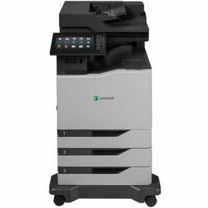 Lexmark CX825dte Laser Multifunction Printer - Color - Copier/Fax/Printer/Scanner - 55 ppm Mono/55 ppm Color Print - 1200 x 1200 dpi Print - Automatic Duplex Print - Up to 250000 Pages Monthly - Color Flatbed Scanner - 1200 dpi Optical Scan - Color Fax - Gigabit Ethernet - Apple AirPrint - USB - For Plain Paper Print