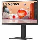 LG 24BA850-B 24" Class Webcam Full HD LCD Monitor - 16:9 - Textured Black