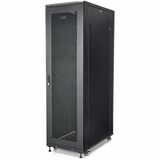 StarTech.com 4-Post 42U Server Rack Cabinet, 19" Data Rack Cabinet for Computer / IT Equipment mount, Rack Server Cabinet with Casters - 4-Post 42U server rack enclosure w/ adjustable mounting depth - 2000lb (900kg) weight capacity - Network cabinet rack ships fully assembled - IT rack cabinet comes w/ installed casters & leveling feet - EIA/ECA-310-E compliant