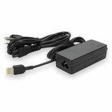AddOn Lenovo® 4X20E53336 Compatible 65W 20V at 3.25A Black Slim Tip Laptop Power Adapter and Cable