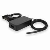 AddOn Microsoft® Q4Q-00001 Compatible 65W 15V at 4A Black Magnetic Tip Laptop Power Adapter and Cable