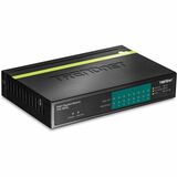 TRENDnet 8-Port Gigabit PoE+ Switch, TPE-TG80G, 8 x Gigabit PoE+ Ports, 123W PoE Power Budget, 16 Gbps, Ethernet Splitter, NDAA & TAA Compliant, Metal, Lifetime Protection, Black