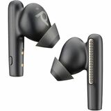 Poly Voyager Free 60+ UC Earset - Google Assistant, Siri - Stereo - True Wireless - Bluetooth - 98.4 ft - 20 Hz to 20 kHz - Earbud - Binaural - In-ear - Noise Cancelling Microphone - Carbon Black