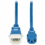 Eaton Tripp Lite Series PDU Power Cords, C13 to P-Lock C14 - Heavy-Duty, 15A, 250V, 14 AWG, 4 ft. (1.2 m), Blue, 6 Pack