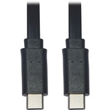 Eaton Tripp Lite Series USB-C Flat Cable (M/M), USB 2.0, Black, 6 ft. (1.83 m)