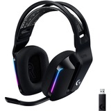 Logitech G733 Lightspeed Wireless RGB Gaming Headset - Stereo - Wireless - 65.6 ft - 5 Kilo Ohm - 20 Hz to 20 kHz - Over-the-head - Binaural - Circumaural - Cardioid, Uni-directional Microphone - Black