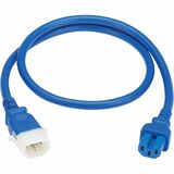 Eaton Tripp Lite Series PDU Power Cords, C15 to P-Lock C14 - Heavy-Duty, 15A, 250V, 14 AWG, 6 ft. (1.8 m), Blue, 6 Pack