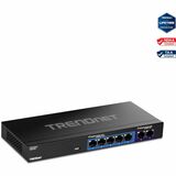 TRENDnet 7-Port Multi-Gig Switch, 5 x 1G RJ-45 Base-T Ports, 2 x 2.5G RJ-45 Ports, 20Gbps Switching Capacity, Wall Mountable, Plug & Play, Network Ethernet Switch, Lifetime Protection, Black,TEG-S327