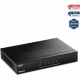 TRENDnet 5-Port Unmanaged 2.5G Gaming Switch, TEG-S350, 5 x 2.5GBASE-T Ports, 25Gbps Switching Capacity, Ethernet Splitter, NDAA & TAA Compliant, Fanless, Wall Mountable, Lifetime Protection, Black