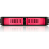 iStarUSA 2U Compact Stylish Rackmount Front-Mounted PSU Chassis Red