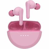 Belkin SoundForm Nano 2 Wireless Earbuds for Kids - Stereo - True Wireless - Bluetooth - 30 ft - Earbud - Binaural - In-ear - Noise Canceling - Pink