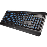 AziO Large Print 3 Color Backlit Keyboard