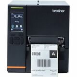 Brother TJ-4021TN Desktop Direct Thermal/Thermal Transfer Printer - Monochrome - Label/Receipt Print - USB - Serial - Black