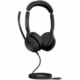 Jabra Evolve2 50 Headset - Microsoft Teams Certification - Stereo - USB Type C, USB Type A - Wired/Wireless - Bluetooth - 98.4 ft - 20 Hz to 20 kHz - On-ear, Over-the-head - Binaural - Supra-aural - 5.58 ft Cable - MEMS Technology, Noise Cancelling Microphone - Noise Canceling