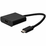 AddOn 20cm (8in) USB C 3.1 Male to HDMI Female Black Adapter Cable