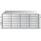 Promise VTrak D5800fxD SAN/NAS Storage System - 28 x HDD Supported - 24 x HDD Installed - 336 TB Installed HDD Capacity - 2 x 12Gb/s SAS Controller - RAID Supported - 0, 1, 5, 6, 10, 50, 60 RAID Levels - 28 x Total Bays - 24 x 3.5" Bay - 4 x 2.5" Bay - 4 x Total Slot(s) - 10 Gigabit Ethernet - iSCSI, CIFS, LDAP, SSH, SMB, NFSv3, SNMP, TCP/IP, NFSv4, FCP - 4 SAS Port(s) External - 4U - Rack-mountable