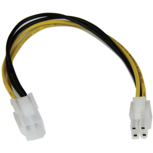 [04ATX4pinExt] StarTech.com 8in ATX12V 4 Pin P4 CPU Power Extension Cable - M/F