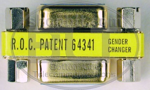 [04DB9MMSlim] Monoprice cable gender changer DB9 Silver