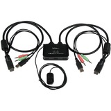 StarTech.com 2 Port USB HDMI Cable KVM Switch with Audio and Remote Switch? USB Powered