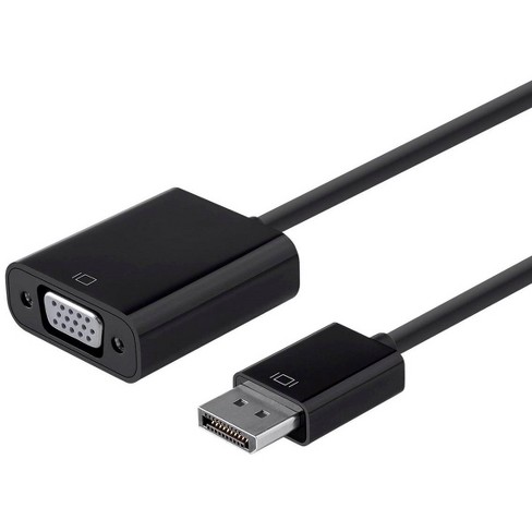 [04DisplayPort2VGA] Monoprice DisplayPort VGA (D-Sub) Black