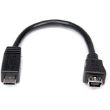 StarTech.com 6in Micro USB to Mini USB Adapter Cable M/F