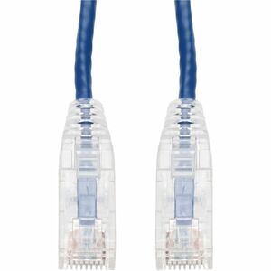AddOn 25ft Blue CAT 6A Slim PVC Ethernet Cable Snagless Clear-Claw RJ-45 M/M