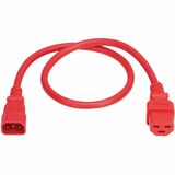 Eaton Tripp Lite Series Power Cord, C14 to C21 - Heavy-Duty, 15A, 250V, 14 AWG, 2.5 ft. (0.76 m), Red