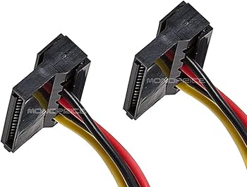 [04SATAPwrAdapRA] Serial ATA Power Adapter Cable, Right Angle