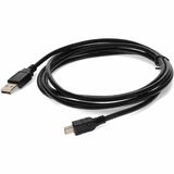 AddOn 6ft USB A 2.0 Male to Mini-USB B 2.0 Male Black Cable