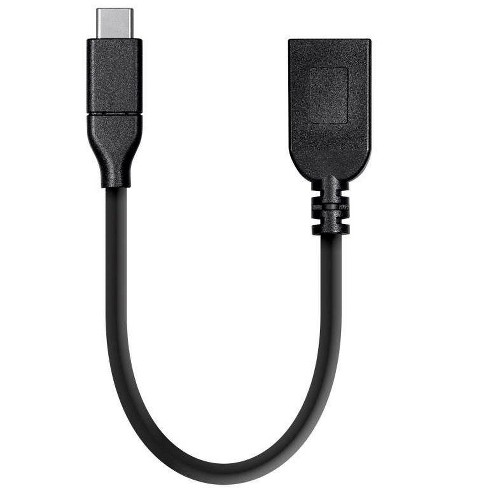 [04USBctoUSBAdapt] Monoprice USB cable USB 3.2 Gen 1 (3.1 Gen 1) 0.15 m USB C USB A Black