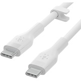 Belkin USB-C to USB-C Cable - 9.84 ft USB-C Data Transfer Cable for iPad Pro, iPad mini, iPad Air, Tablet, Smartphone, Notebook, MacBook Air - First End: 1 x 24-pin USB Type C - Male - Second End: 1 x 24-pin USB Type C - Male - White