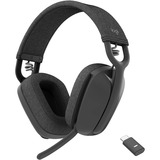Logitech Zone Vibe Wireless Bluetooth&reg; headphones with USB receiver and noise-canceling mic - Logitech Zone Vibe Wireless Bluetooth Headphones with Noise Canceling Microphone, USB-A, USB-C, for Microsoft Teams, Mac/PC