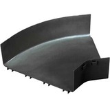 Panduit FiberRunner&reg; Horizontal 45 Degree - Black - 15.24" Length - Polycarbonate - 1 Pack