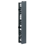 Panduit NetRunner Rack Cable Management Panel - Rack Cable Management Panel - Black - 45U Rack Height - 1 Pack