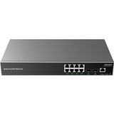Grandstream Enterprise Layer 2+ Managed Network Switch - 8 Ports - Manageable - Gigabit Ethernet - 1000Base-T, 1000Base-X - 2 Layer Supported - Modular - 2 SFP Slots - 150 W Power Consumption - 120 W PoE Budget - Twisted Pair, Optical Fiber - PoE Ports - Desktop, Wall Mountable, Compact