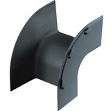 Panduit FiberRunner&reg; Outside Vertical Right Angle - Black - 7.04" Length - Polycarbonate - 1 Pack